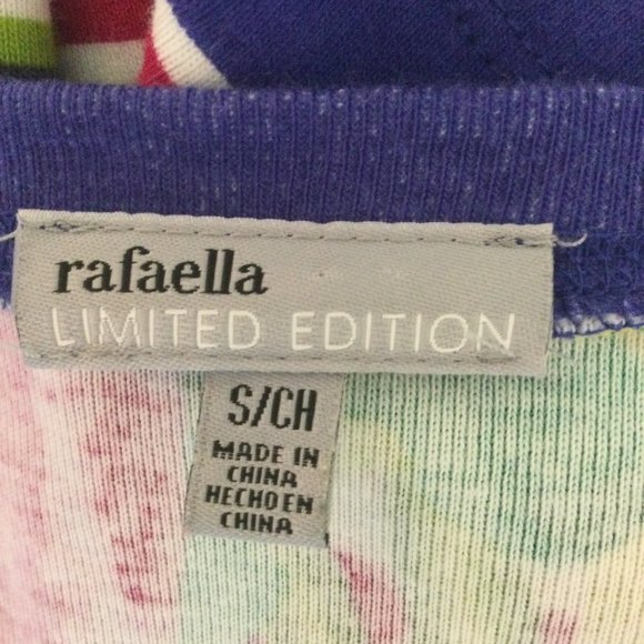 Rafaella Tropical Print Cardigan, Size S - Picture 5 of 7